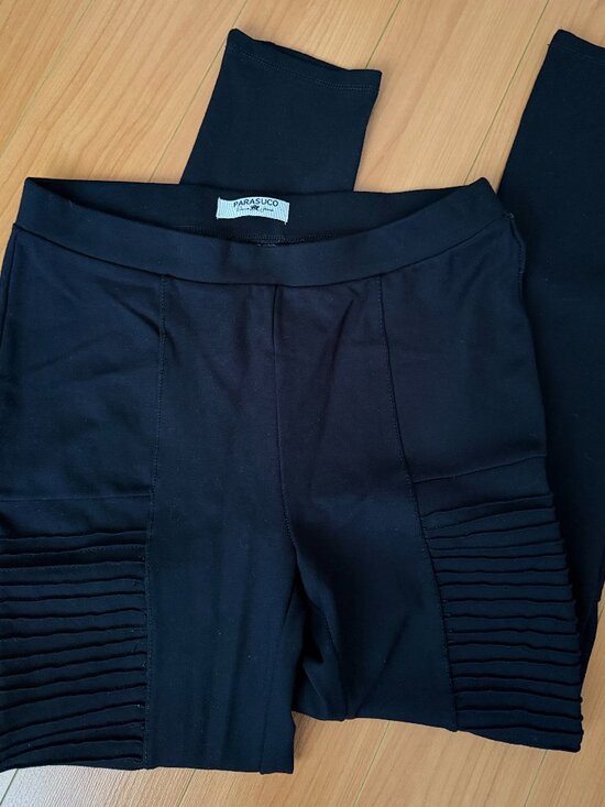 Parasuco Pants - Parasuco Black Motorcycle-Style Leggings